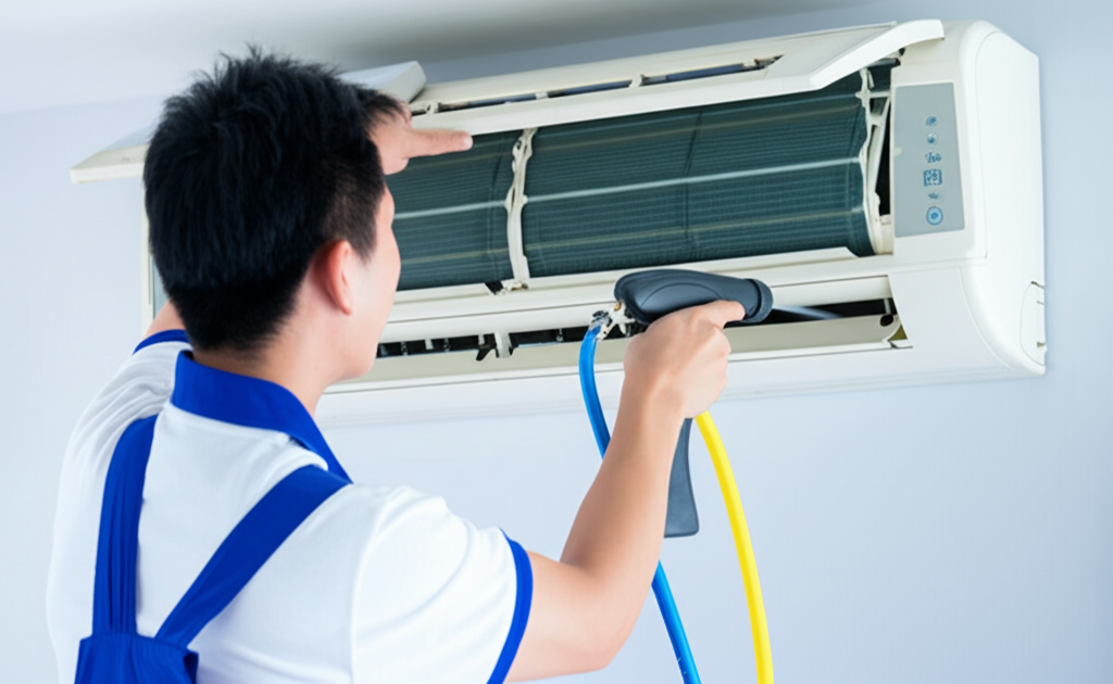 Professional air conditioner cleaning service
